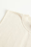 SWAYING/KNIT Silk Cashmere Back Hollow Vest SW24SS1T12 White PS75